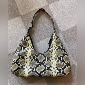 By Far Amber bag in snakeskin pattern
